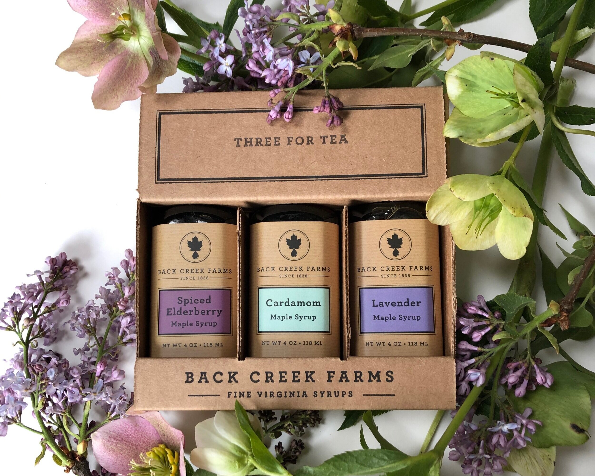 Back Creek farms maple syrup gift box